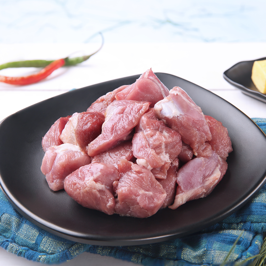 Pink Mutton Mutton boneless(500 gm) – Bombay Fish Co.